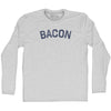 Bacon Adult Cotton Long Sleeve T-shirt by Tribe Lacrosse