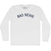 Bad News Adult Cotton Long Sleeve T-shirt by Tribe Lacrosse