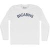 Badabing Adult Cotton Long Sleeve T-shirt by Tribe Lacrosse