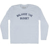 Balance The Budget Adult Tri-Blend Long Sleeve T-shirt by Tribe Lacrosse