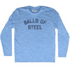 Balls of Steel Adult Tri-Blend Long Sleeve T-shirt by Tribe Lacrosse