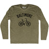 Baltimore Bike Adult Tri-Blend Long Sleeve T-shirt by Tribe Lacrosse