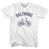 Baltimore Bike Womens Cotton Junior Cut T-Shirt by Tribe Lacrosse
