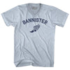 Bannister Track Running Winged Foot Adult Tri-Blend V-neck T-shirt  by Tribe Lacrosse