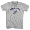 Bannister Track Running Winged Foot Adult Tri-Blend V-neck T-shirt  by Tribe Lacrosse
