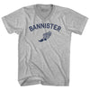 Bannister Track Running Winged Foot Adult Cotton V-neck T-shirt  by Tribe Lacrosse