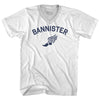 Bannister Track Running Winged Foot Adult Tri-Blend V-neck T-shirt  by Tribe Lacrosse