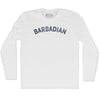 Barbadian Adult Cotton Long Sleeve T-shirt by Tribe Lacrosse