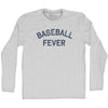 Baseball Fever Adult Cotton Long Sleeve T-shirt by Tribe Lacrosse