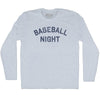 Baseball Night Adult Tri-Blend Long Sleeve T-shirt by Tribe Lacrosse
