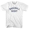Baseball Night Womens Cotton Junior Cut T-Shirt by Tribe Lacrosse