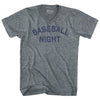 Baseball Night Tri-Blend V-neck Womens Junior Cut T-shirt by Tribe Lacrosse
