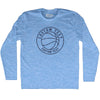 Basketball Custom Text Adult Tri-Blend Long Sleeve T-shirt Tribe Lacrosse