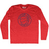 Basketball Custom Text Adult Tri-Blend Long Sleeve T-shirt Tribe Lacrosse