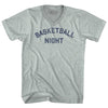 Basketball Night Adult Tri-Blend V-neck T-shirt by Tribe Lacrosse