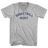 Basketball Night Adult Cotton V-neck T-shirt by Tribe Lacrosse