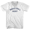 Basketball Night Adult Tri-Blend V-neck T-shirt by Tribe Lacrosse