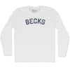 Becks Adult Cotton Long Sleeve T-shirt by Tribe Lacrosse