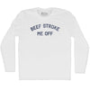 Beef Stroke Me Off Adult Cotton Long Sleeve T-shirt by Tribe Lacrosse