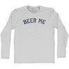 Beer Me Adult Cotton Long Sleeve T-shirt by Tribe Lacrosse