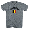 Belgium Fistball Country Flag Womens Tri-Blend Junior Cut T-Shirt by Tribe Lacrosse