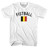 Belgium Fistball Country Flag Womens Cotton Junior Cut T-Shirt by Tribe Lacrosse