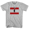 Berlin Dancing Bear Disco Ball Flag Womens Cotton Junior Cut T-Shirt by Tribe Lacrosse