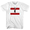 Berlin Dancing Bear Disco Ball Flag Womens Cotton Junior Cut T-Shirt by Tribe Lacrosse
