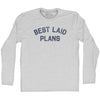 Best Laid Plans Adult Cotton Long Sleeve T-shirt by Tribe lacrosse