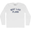 Best Laid Plans Adult Cotton Long Sleeve T-shirt by Tribe lacrosse
