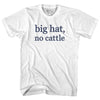 Big Hat, No Cattle Rage Font Womens Cotton Junior Cut T-Shirt by Tribe Lacrosse