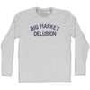Big Market Delusion Adult Cotton Long Sleeve T-shirt by Tribe lacrosse