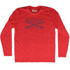 Bigrock Surf Adult Tri-Blend Long Sleeve T-shirt by Tribe Lacrosse