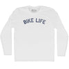 Bike Life Adult Cotton Long Sleeve T-shirt by Tribe Lacrosse