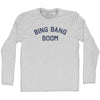 Bing Bang Boom Adult Cotton Long Sleeve T-shirt by Tribe Lacrosse