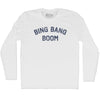 Bing Bang Boom Adult Cotton Long Sleeve T-shirt by Tribe Lacrosse