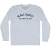 Black Monday October 19, 1987 Adult Tri-Blend Long Sleeve T-shirt by Tribe Lacrosse