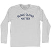 Black Olives Matter Adult Cotton Long Sleeve T-shirt by Tribe Lacrosse
