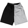 Black And Grey Medium Dark Quad Color BSB Practice Shorts Made In USA by Tribe Lacrosse