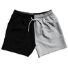 Black And Grey Medium Quad Color 5" Swim Shorts Made In USA by Tribe Lacrosse