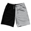 Black And Grey Medium Quad Color 10" Swim Shorts Made In USA by Tribe Lacrosse