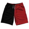 Black And Red Dark Quad Color 10" Swim Shorts Made In USA by Tribe Lacrosse