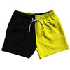 Black And Yellow Quad Color 5" Swim Shorts Made In USA by Tribe Lacrosse