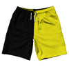 Black And Yellow Quad Color 10" Swim Shorts Made In USA by Tribe Lacrosse