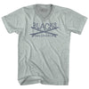 Blacks Surf Adult Tri-Blend V-neck T-shirt by Tribe Lacrosse