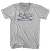 Blacks Surf Adult Tri-Blend V-neck T-shirt by Tribe Lacrosse