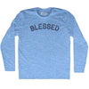 Blessed Adult Tri-Blend Long Sleeve T-shirt by Tribe Lacrosse