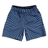 Warped Checkerboard Athletic Running Fitness Exercise Shorts 7" Inseam Shorts Made In USA by Tribe Lacrosse