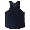 Blue Navy Almost Black Sheer See Through Mesh Athletic Tank Top by Tribe Lacrosse