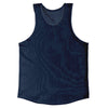 Blue Navy Sheer See Through Mesh Athletic Tank Top by Tribe Lacrosse